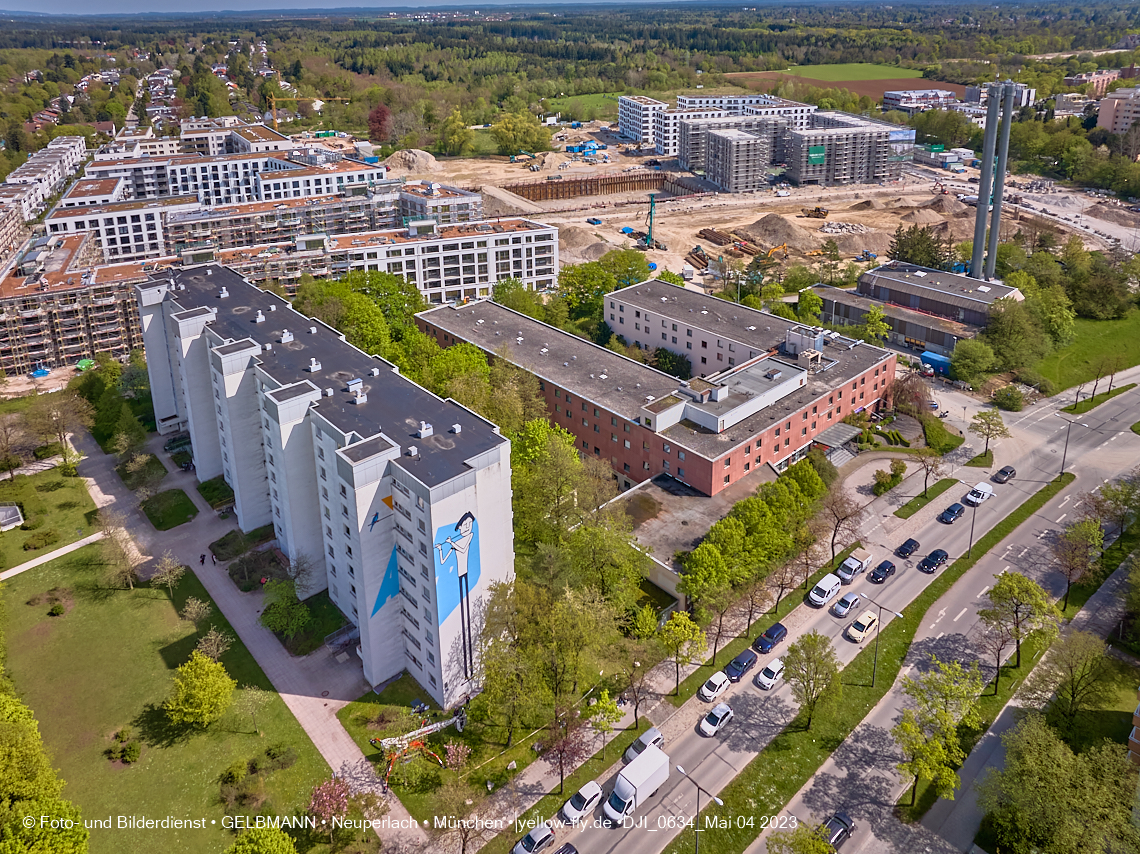 04.05.2023 - Luftbilder vom Alexisqaurtier und Pandion Verde in Neuperlach 04.05.2023 - Luftbilder vom Alexisqaurtier und Pandion Verde in Neuperlach
